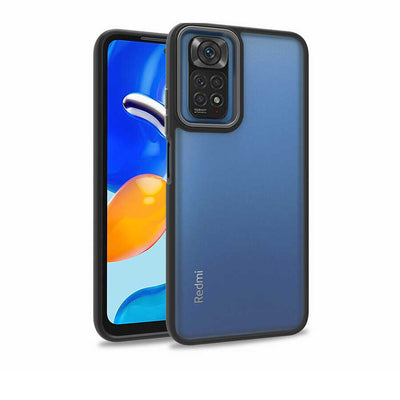 Xiaomi Redmi Note 11 Global Kılıf Zore Flora Kapak Siyah