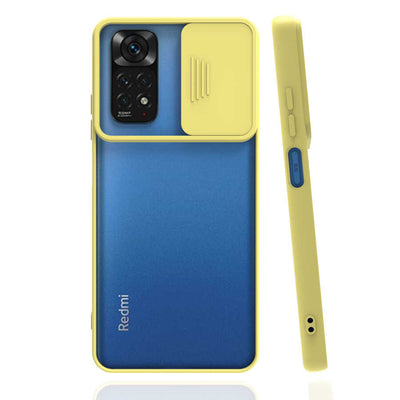 Xiaomi Redmi Note 11 Global Kılıf Zore Lensi Kapak Koyu Yeşil
