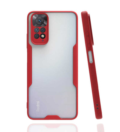 Xiaomi Redmi Note 11 Global Kılıf Zore Parfe Kapak Koyu Yeşil