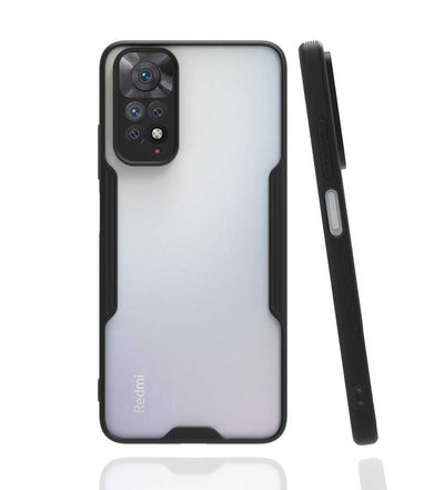 Xiaomi Redmi Note 11 Global Kılıf Zore Parfe Kapak Siyah
