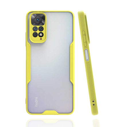 Xiaomi Redmi Note 11 Global Kılıf Zore Parfe Kapak Sarı