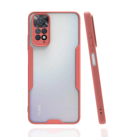 Xiaomi Redmi Note 11 Global Kılıf Zore Parfe Kapak Pembe