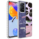 Xiaomi Redmi Note 11 Pro 5G Kılıf Airbag Kenarlı Renkli Desenli Silikon Zore Elegans Kapak