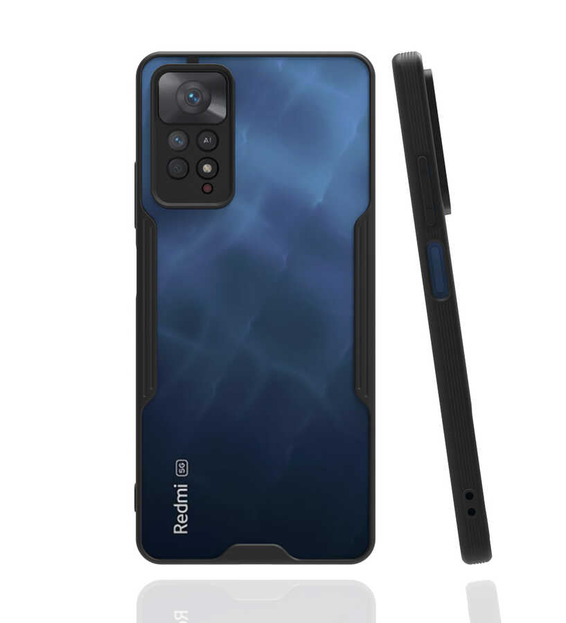 Xiaomi Redmi Note 11 Pro 5G Kılıf Zore Parfe Kapak Siyah