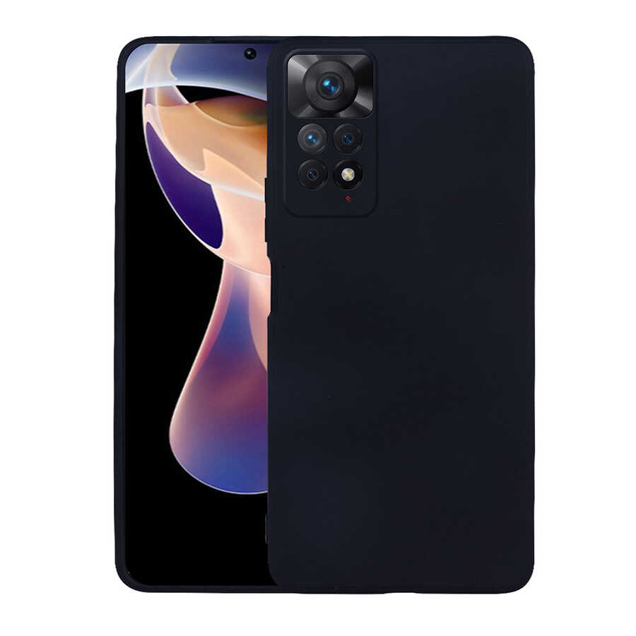 Xiaomi Redmi Note 11 Pro 5G Kılıf Zore Premier Silikon Kapak Siyah