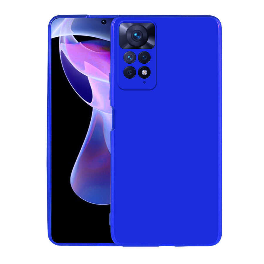 Xiaomi Redmi Note 11 Pro 5G Kılıf Zore Premier Silikon Kapak Saks Mavi