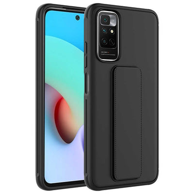 Xiaomi Redmi Note 11 Pro 5G Kılıf Zore Qstand Kapak Siyah