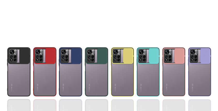 Xiaomi Redmi Note 11 Pro Plus 5G Kılıf Zore Lensi Kapak Sarı