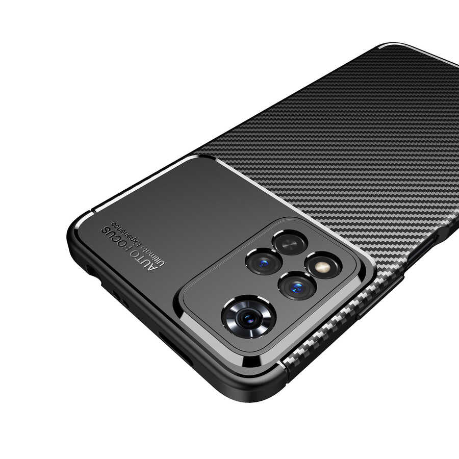 Xiaomi Redmi Note 11 Pro Plus 5G Kılıf Zore Negro Silikon Kapak Lacivert