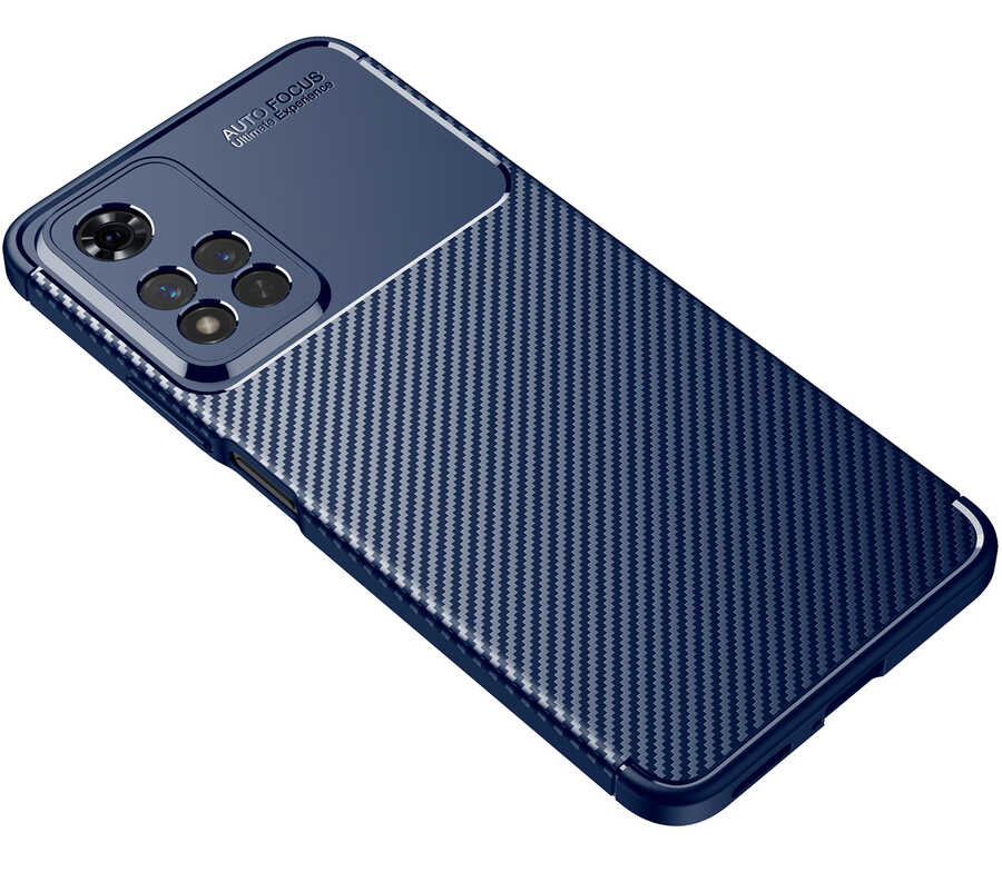 Xiaomi Redmi Note 11 Pro Plus 5G Kılıf Zore Negro Silikon Kapak Lacivert