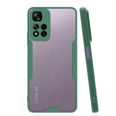 Xiaomi Redmi Note 11 Pro Plus 5G Kılıf Zore Parfe Kapak Koyu Yeşil