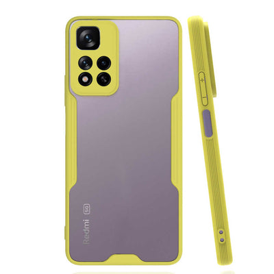 Xiaomi Redmi Note 11 Pro Plus 5G Kılıf Zore Parfe Kapak Sarı
