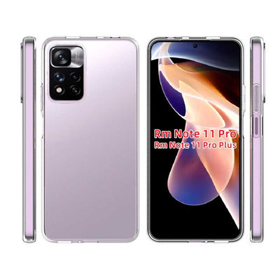 Xiaomi Redmi Note 11 Pro Plus 5G Kılıf Zore Süper Silikon Kapak Renksiz