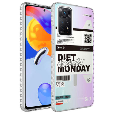 Xiaomi Redmi Note 11S Global Kılıf Airbag Kenarlı Renkli Desenli Silikon Zore Elegans Kapak NO5