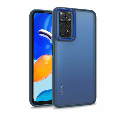Xiaomi Redmi Note 11S Global Kılıf Zore Flora Kapak Mavi
