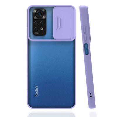 Xiaomi Redmi Note 11S Global Kılıf Zore Lensi Kapak Siyah