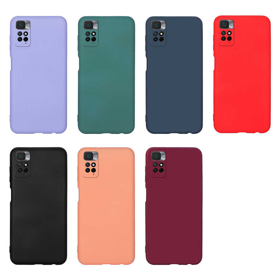 Xiaomi Redmi Note 11S Global Kılıf Zore Mara Lansman Kapak Kırmızı