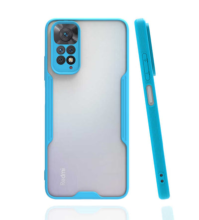 Xiaomi Redmi Note 11S Global Kılıf Zore Parfe Kapak Mavi