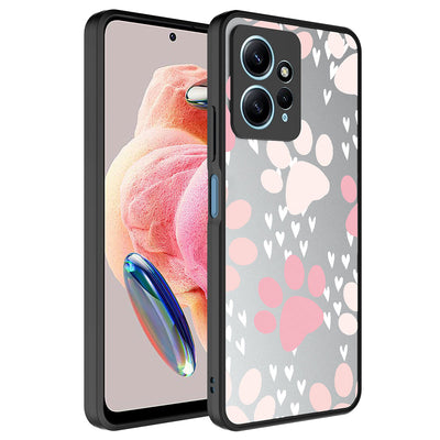 Xiaomi Redmi Note 12 4G Kılıf Aynalı Desenli Kamera Korumalı Parlak Zore Mirror Kapak Pati