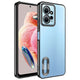 Xiaomi Redmi Note 12 4G Kılıf Kamera Korumalı Logo Gösteren Zore Omega Kapak Siyah