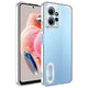 Xiaomi Redmi Note 12 4G Kılıf Kamera Korumalı Logo Gösteren Zore Omega Kapak Gümüş