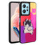 Xiaomi Redmi Note 12 4G Kılıf Parlayan Kabartmalı İkonik Figürlü Zore Amas Silikon Kapak Mor