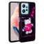 Xiaomi Redmi Note 12 4G Kılıf Parlayan Kabartmalı İkonik Figürlü Zore Amas Silikon Kapak Pembe