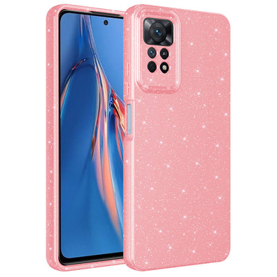 Xiaomi Redmi Note 12 Pro 4G Kılıf Kamera Korumalı Simli Lüks Zore Koton Kapak Lila
