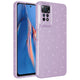 Xiaomi Redmi Note 12 Pro 4G Kılıf Kamera Korumalı Simli Lüks Zore Koton Kapak Lila