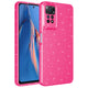 Xiaomi Redmi Note 12 Pro 4G Kılıf Kamera Korumalı Simli Lüks Zore Koton Kapak Pembe Koyu