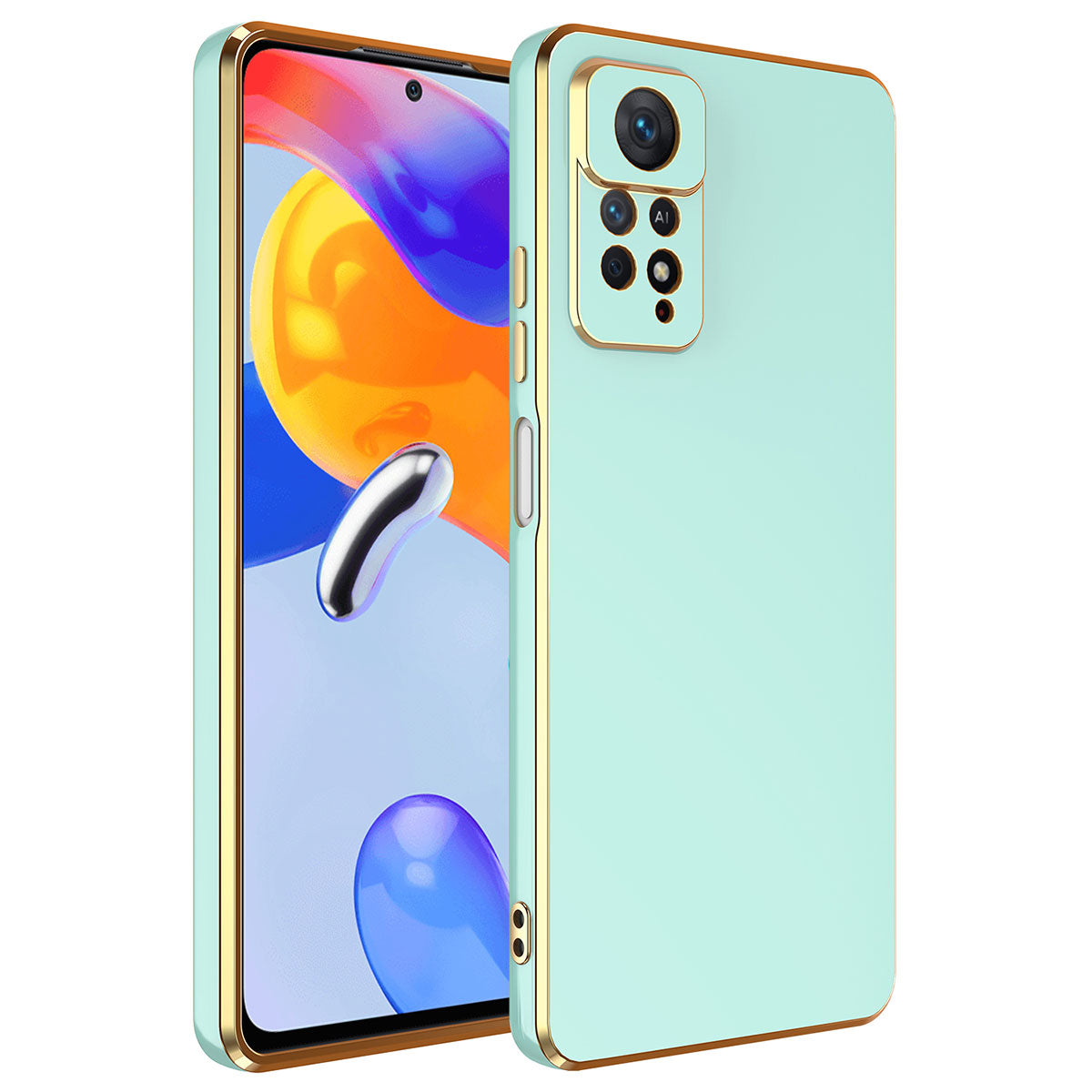 Xiaomi Redmi Note 12 Pro 4G Kılıf Zore Bark Kapak Açık Yeşil
