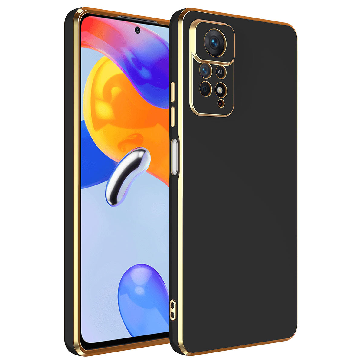 Xiaomi Redmi Note 12 Pro 4G Kılıf Zore Bark Kapak Siyah
