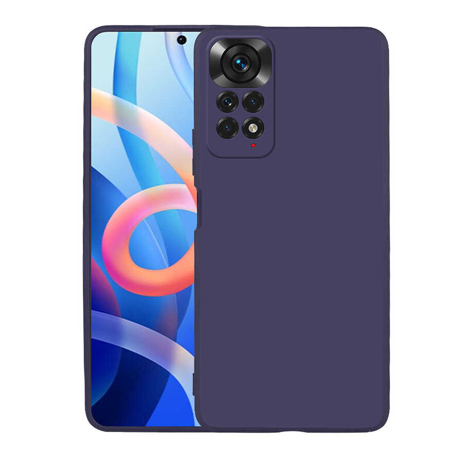 Xiaomi Redmi Note 12 Pro 4G Kılıf Zore Premier Silikon Kapak Lacivert