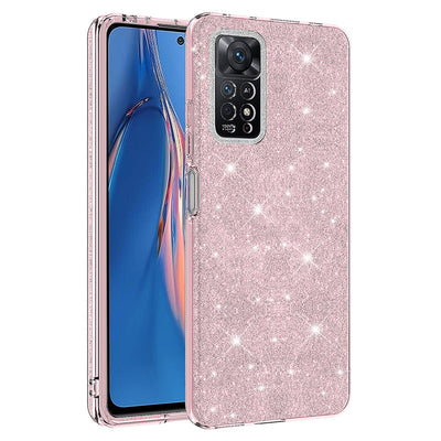 Xiaomi Redmi Note 12 Pro 4G Kılıf Zore Shining Silikon Gold