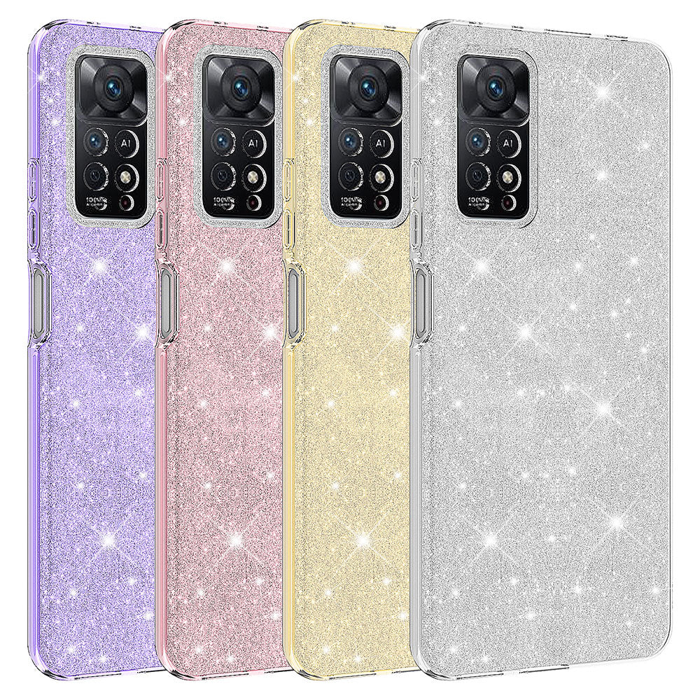 Xiaomi Redmi Note 12 Pro 4G Kılıf Zore Shining Silikon Gümüş