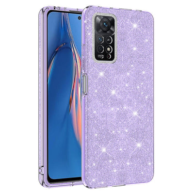 Xiaomi Redmi Note 12 Pro 4G Kılıf Zore Shining Silikon Mor