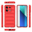 Xiaomi Redmi Note 13 4G Kılıf Esnek TPU Oyuklu Arka Yüzey Tasarımlı Zore Etnik Silikon Kapak Lacivert