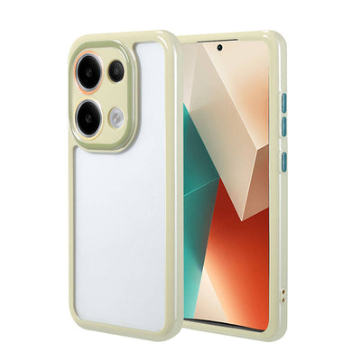 Xiaomi Redmi Note 13 4G Kılıf Kamera Korumalı Renkli Kenar ve Çerçeve Tasarımlı Zore Vitamin Kapak Siyah