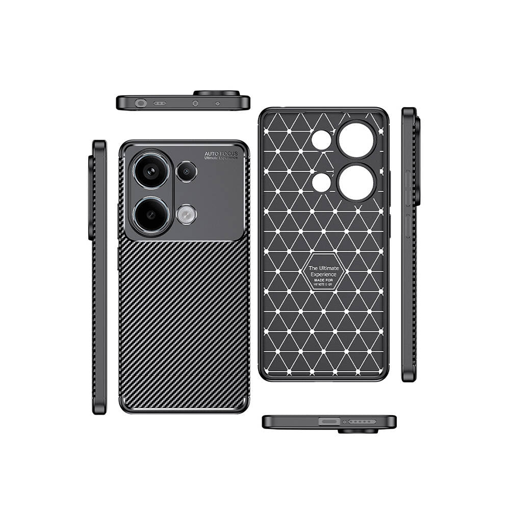 Xiaomi Redmi Note 13 4G Kılıf Zore Negro Silikon Kapak Siyah