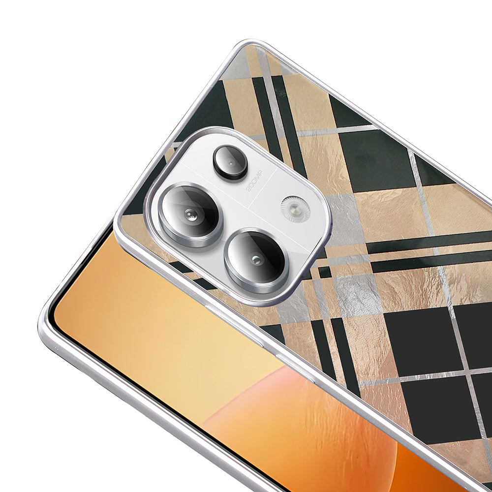 Xiaomi Redmi Note 13 Pro 4G Kılıf Desenli Zore Mep Kapak Geometrik