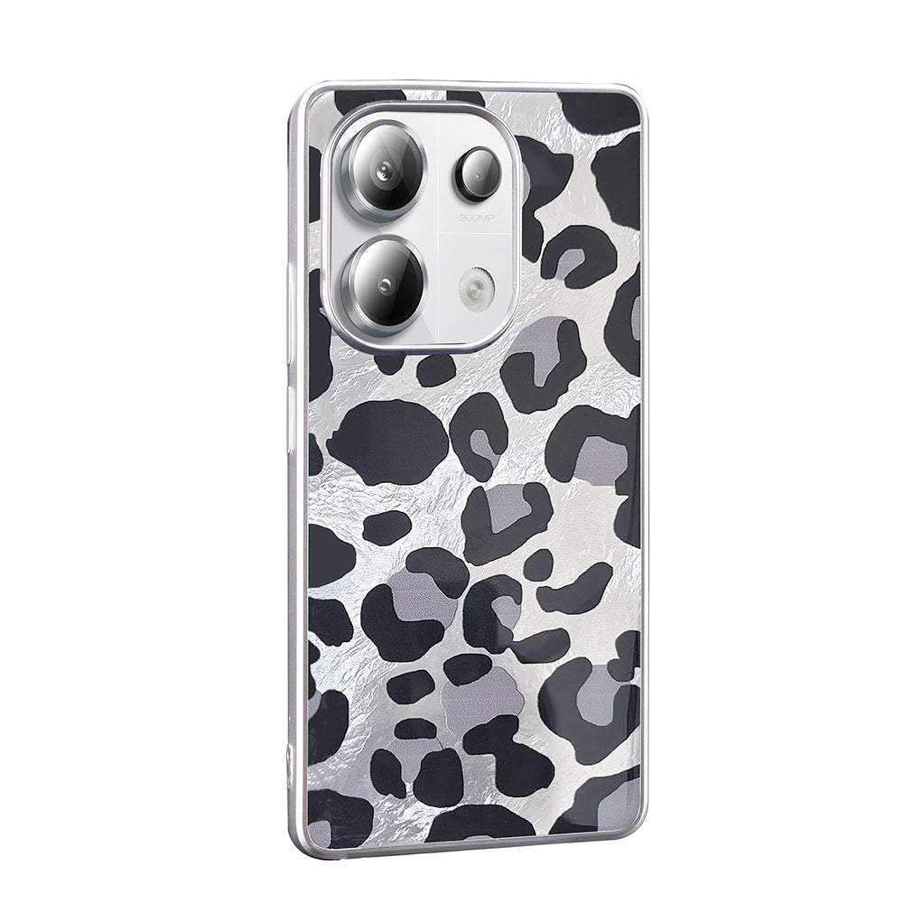 Xiaomi Redmi Note 13 Pro 4G Kılıf Desenli Zore Mep Kapak Gold Leopar