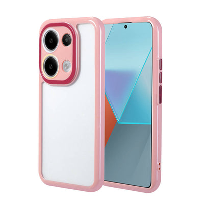 Xiaomi Redmi Note 13 Pro 4G Kılıf Kamera Korumalı Renkli Kenar ve Çerçeve Tasarımlı Zore Vitamin Kapak Yeşil