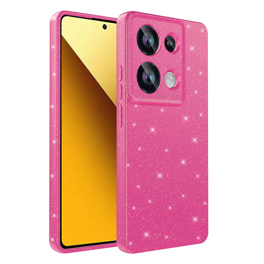 Xiaomi Redmi Note 13 Pro 4G Kılıf Kamera Korumalı Simli Lüks Zore Koton Kapak Beyaz