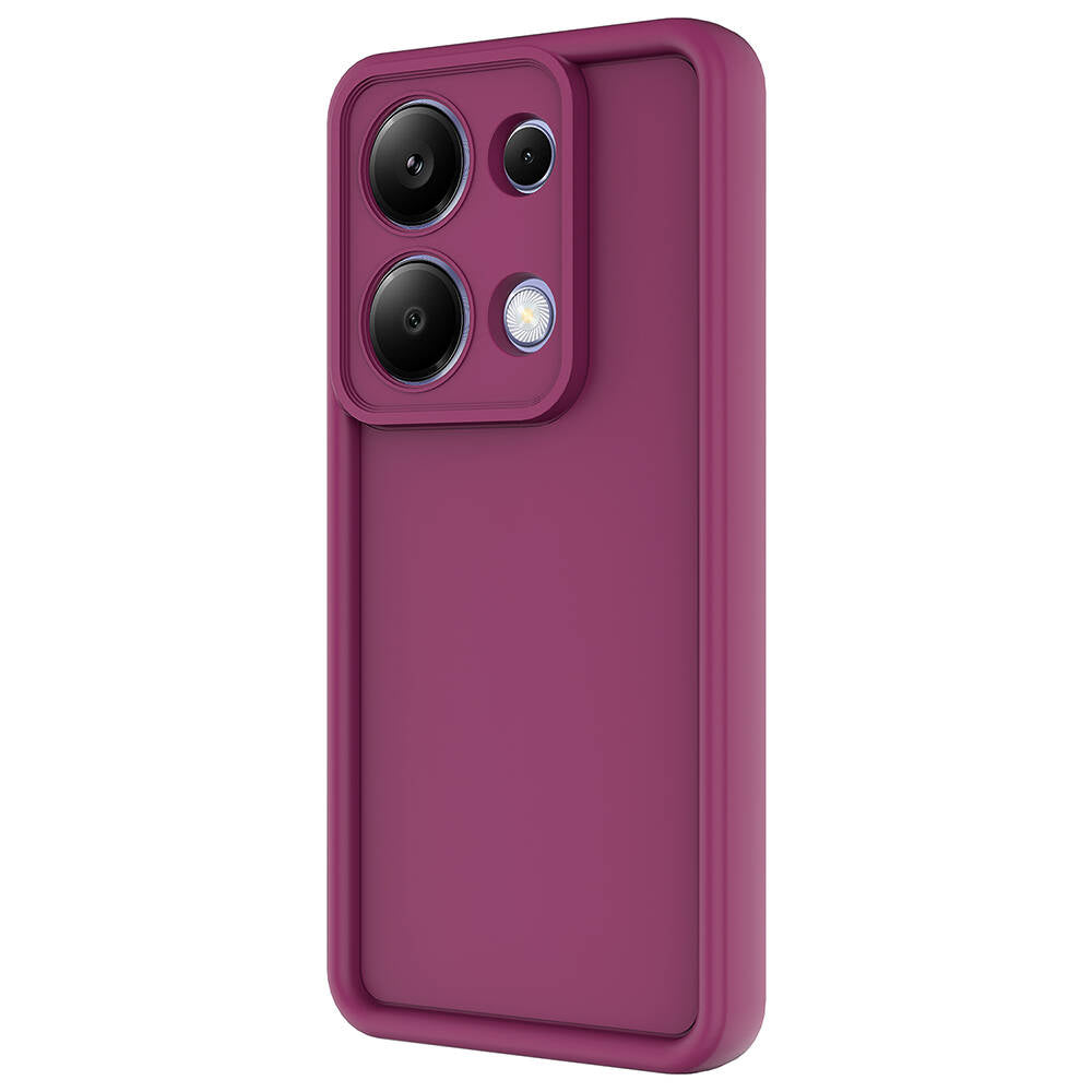 Xiaomi Redmi Note 13 Pro 4G Kılıf Kamera Korumalı Zore Ananas Kapak Pembe Koyu