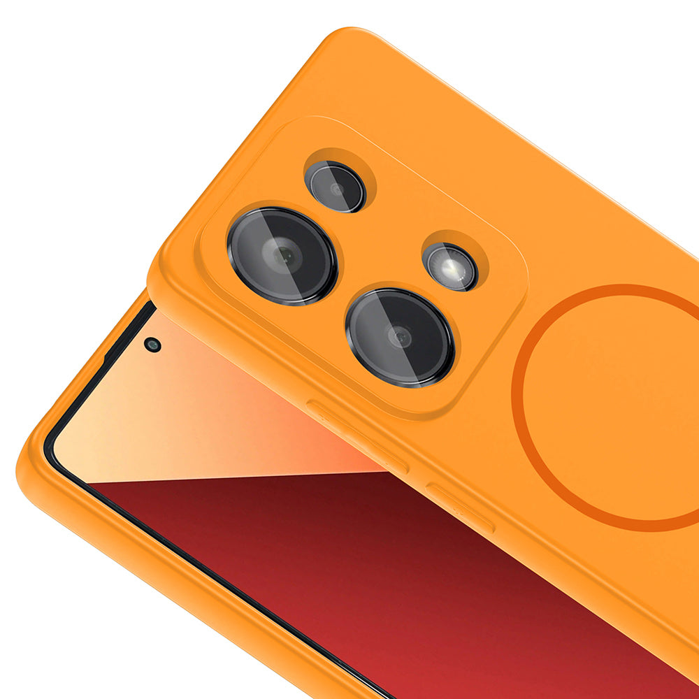 Xiaomi Redmi Note 13 Pro 4G Kılıf M-safe Şarj Özellikli Zore Meta Kapak Lacivert