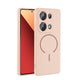 Xiaomi Redmi Note 13 Pro 4G Kılıf M-safe Şarj Özellikli Zore Meta Kapak Rose Pembe
