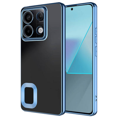 Xiaomi Redmi Note 13 Pro 5G Kılıf Kamera Korumalı Logo Gösteren Zore Omega Kapak Siyah