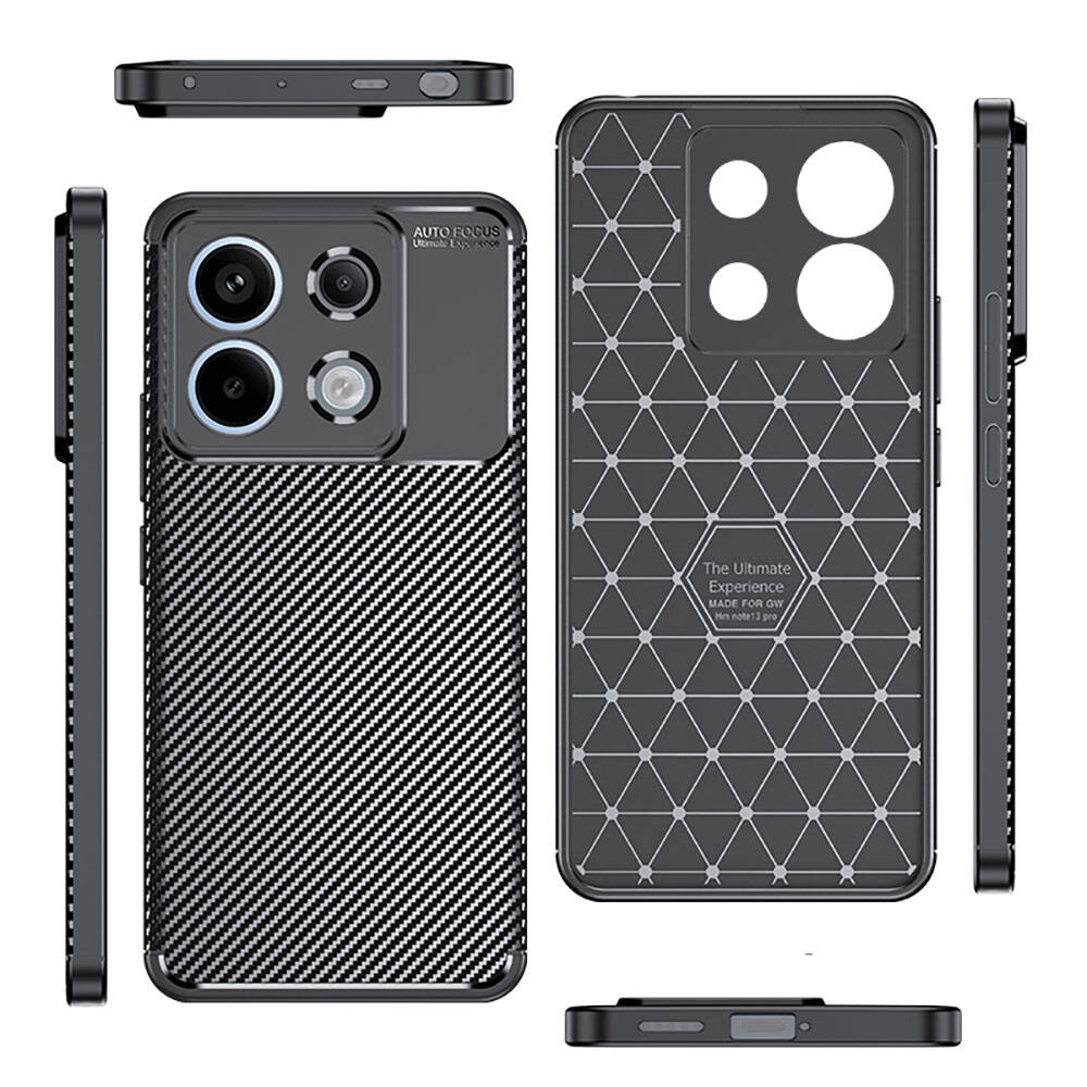 Xiaomi Redmi Note 13 Pro 5G Kılıf Zore Negro Silikon Kapak Siyah