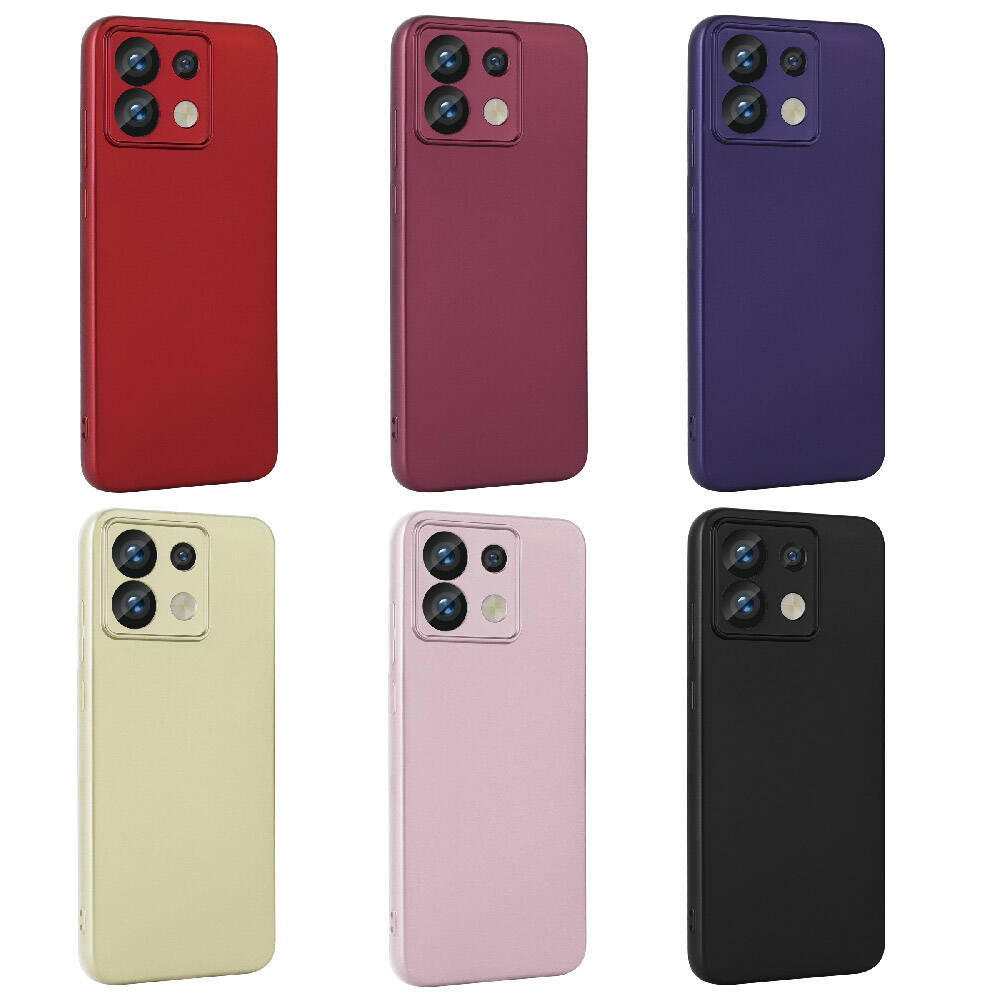 Xiaomi Redmi Note 13 Pro 5G Kılıf Zore Premier Silikon Kapak Mürdüm