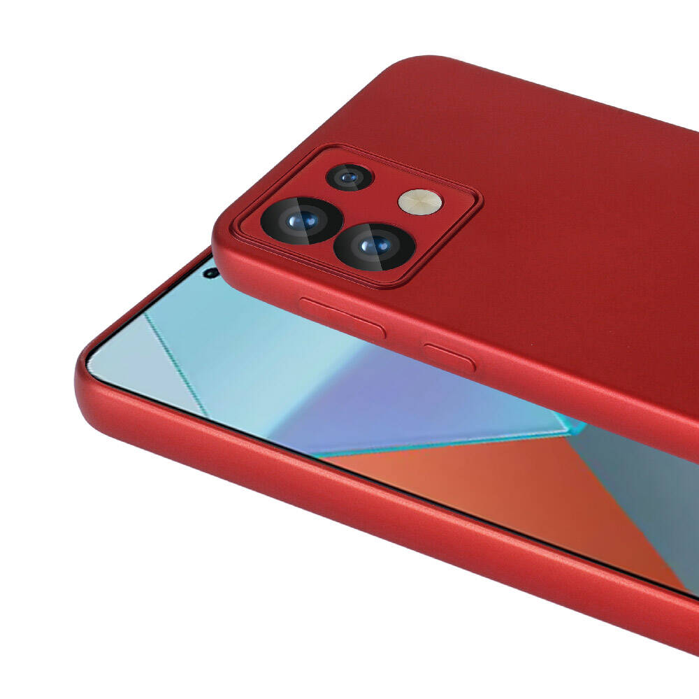 Xiaomi Redmi Note 13 Pro 5G Kılıf Zore Premier Silikon Kapak Mürdüm